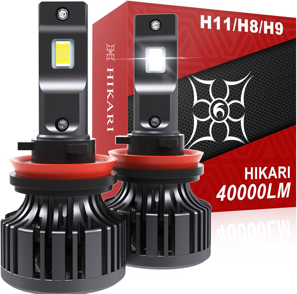 Hikari 2026 40000LM H11\/H8\/H9 Bombillas LED, chips de núcleo mejo...