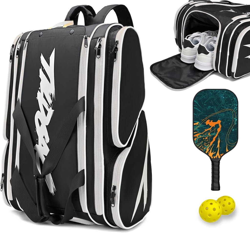 TILDOSAC Bolsa de pickleball \u2013 Bolsa grande de paleta para 4 p...