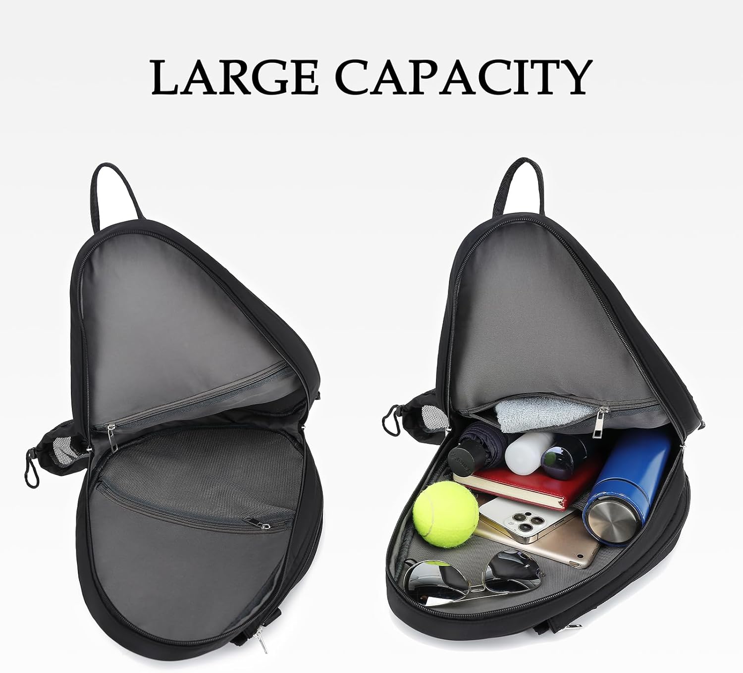 Rejolly Bolsa Bandolera de Raqueta de Tenis para Mujeres y Hombres...