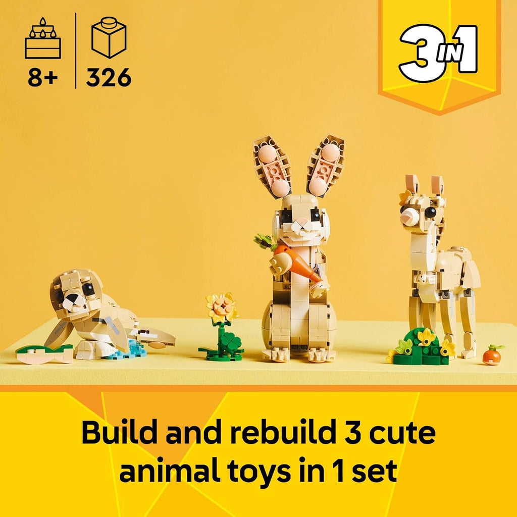 LEGO Creator 3 en 1 Juguetes Lindo Conejo - Juego de Construcción c...