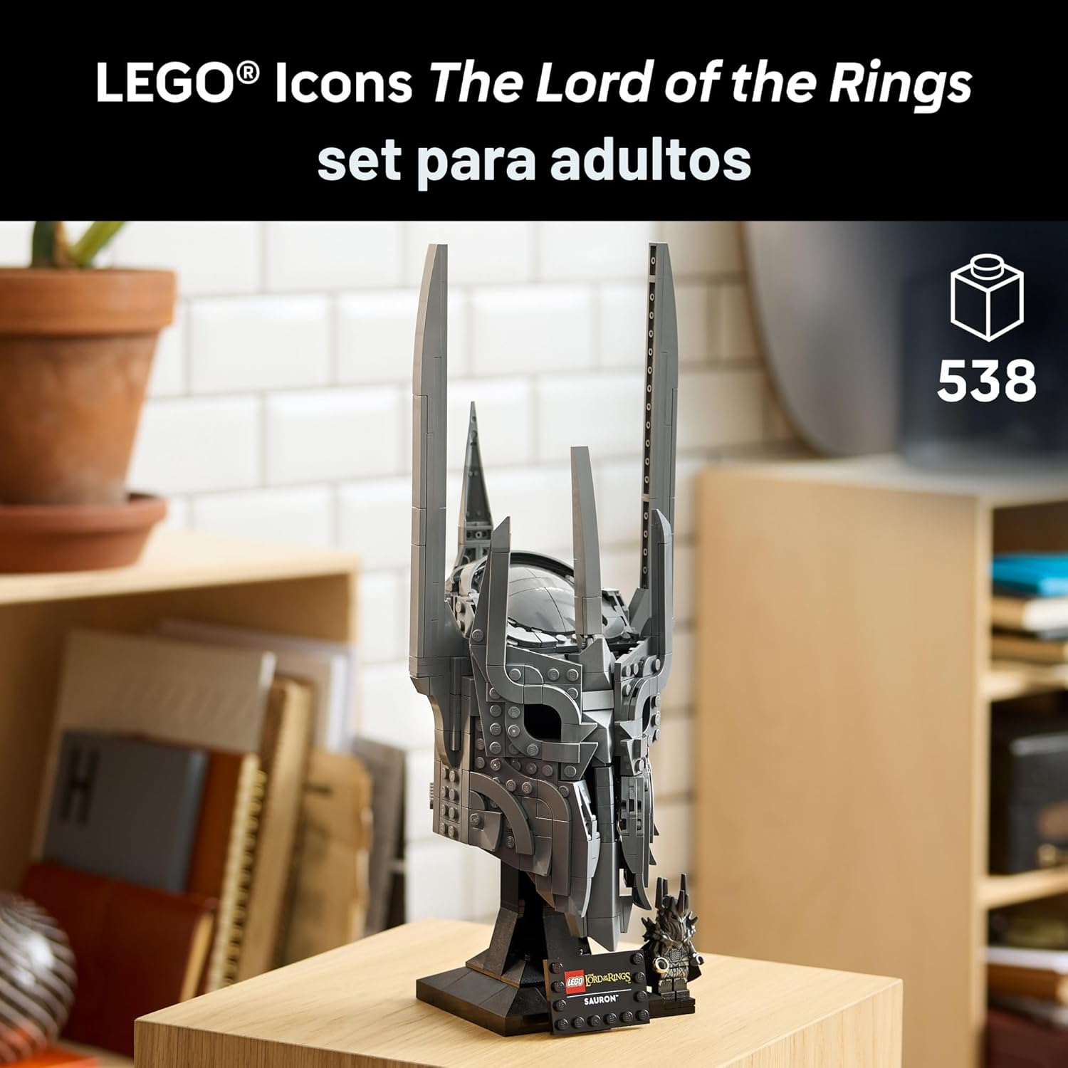 LEGO Icons The Lord of the Rings: Sauron's Helmet - Juego de co...
