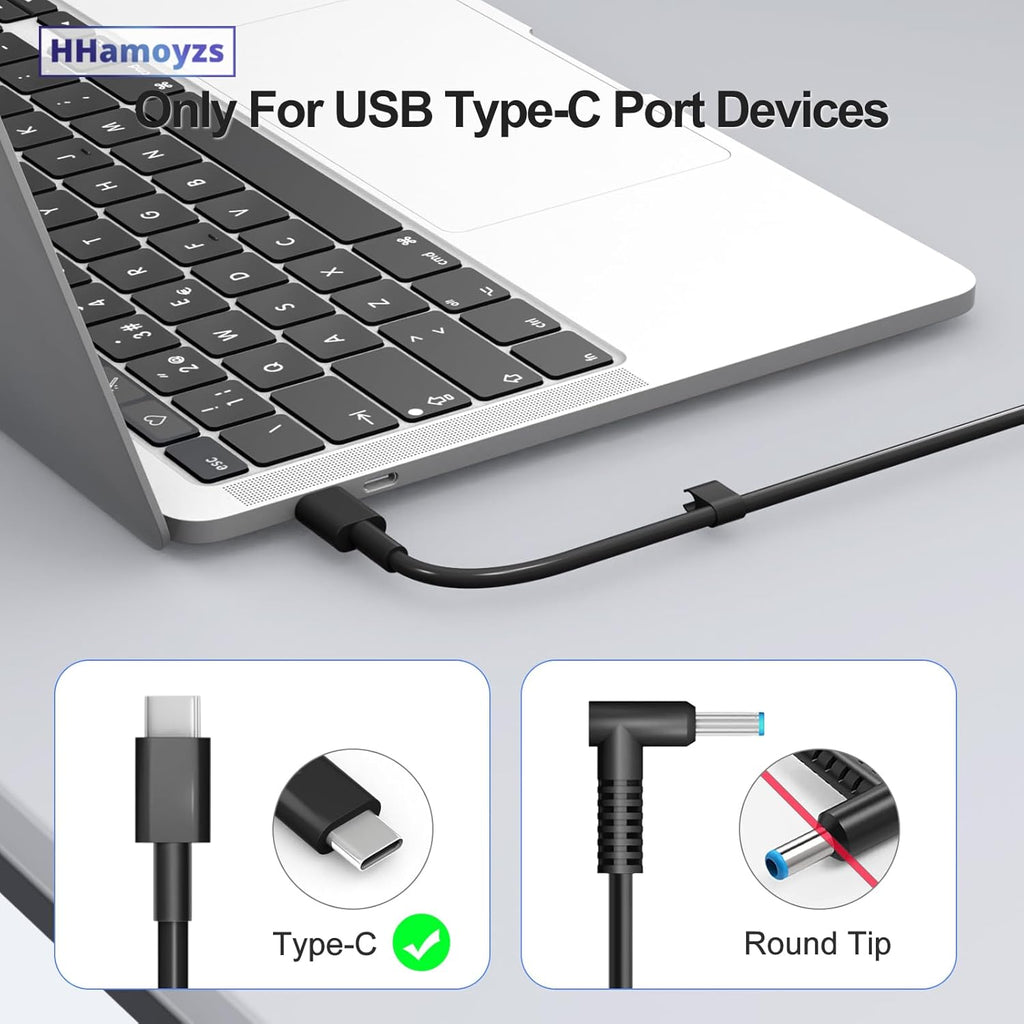HHamoyzs Cargador USB C para laptop de 65 W, compatible con Dell La...