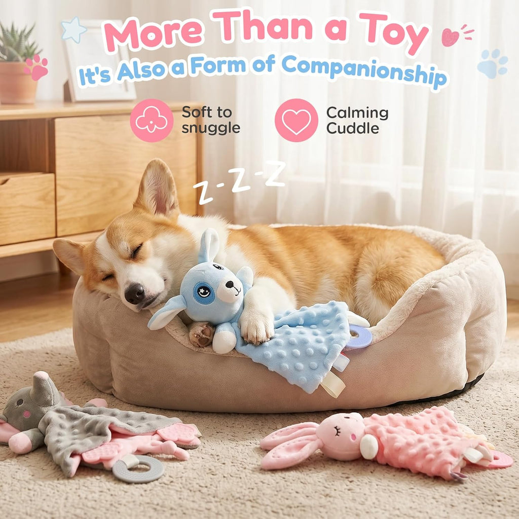 BluPup Juguetes para perros pequeños masticadores suaves – Paquete...