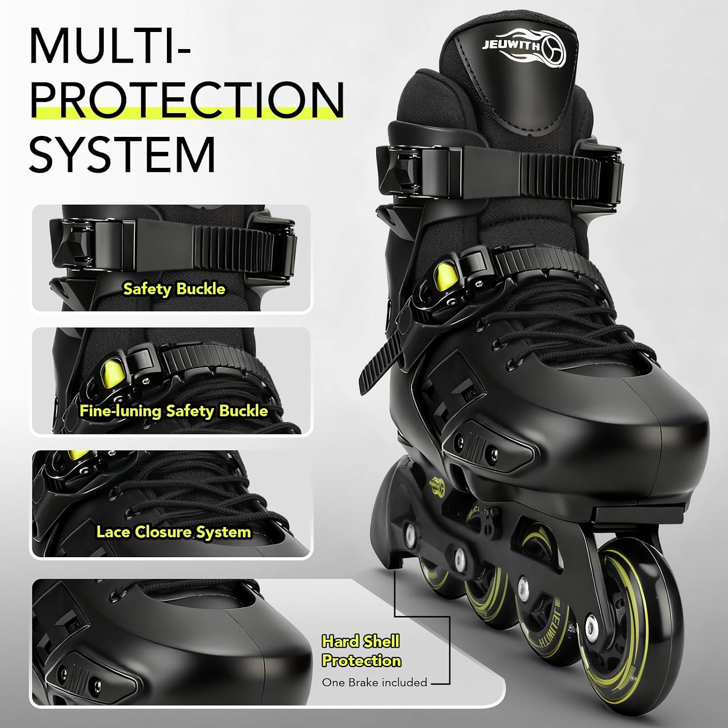 Patines en línea para niños, patines ajustables intermitentes, pati...