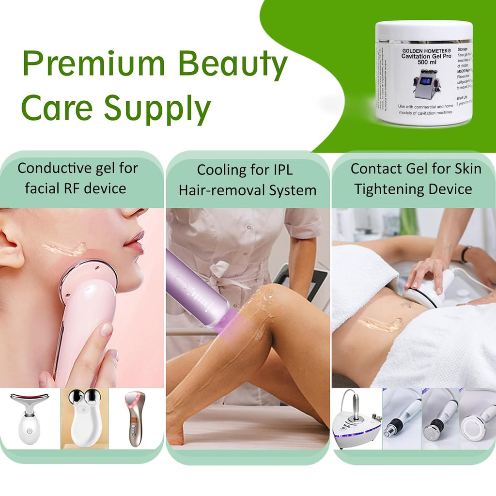 Gel conductor RF con ácido hialurónico para dispositivo facial de m...