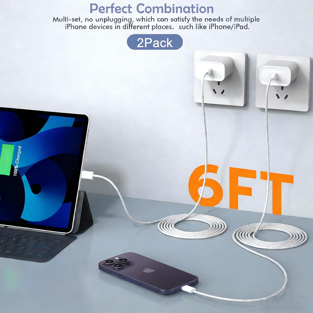 [Certificado Apple MFi] Cargador rápido para iPhone, cargador rápid...