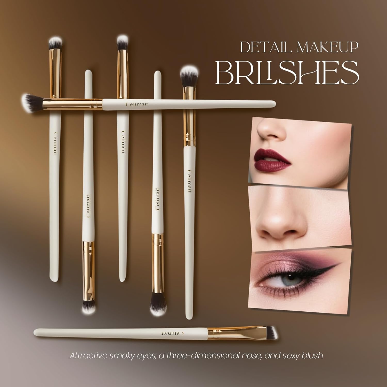 Juego de 12 brochas de maquillaje, aptas para profesionales y princ...