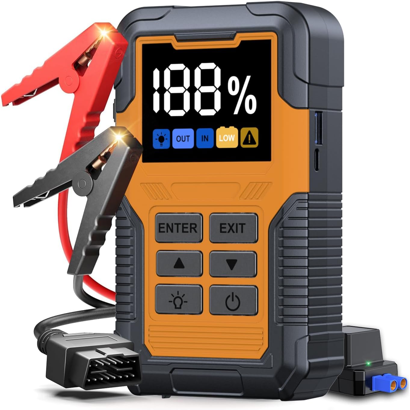 Arrancador de batería de automóvil con escáner OBD2 7000A para todo...