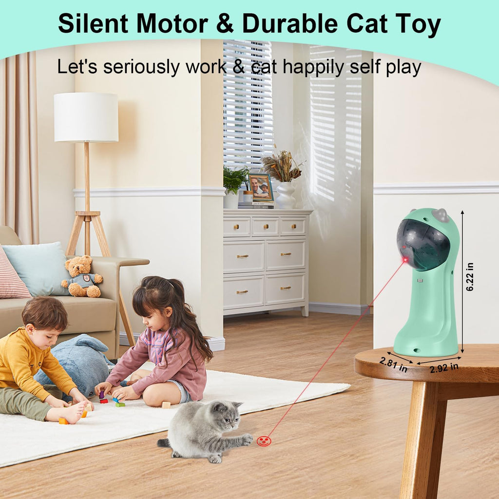 TBTeek Juguete para gatos, automático, activado por movimiento, rec...