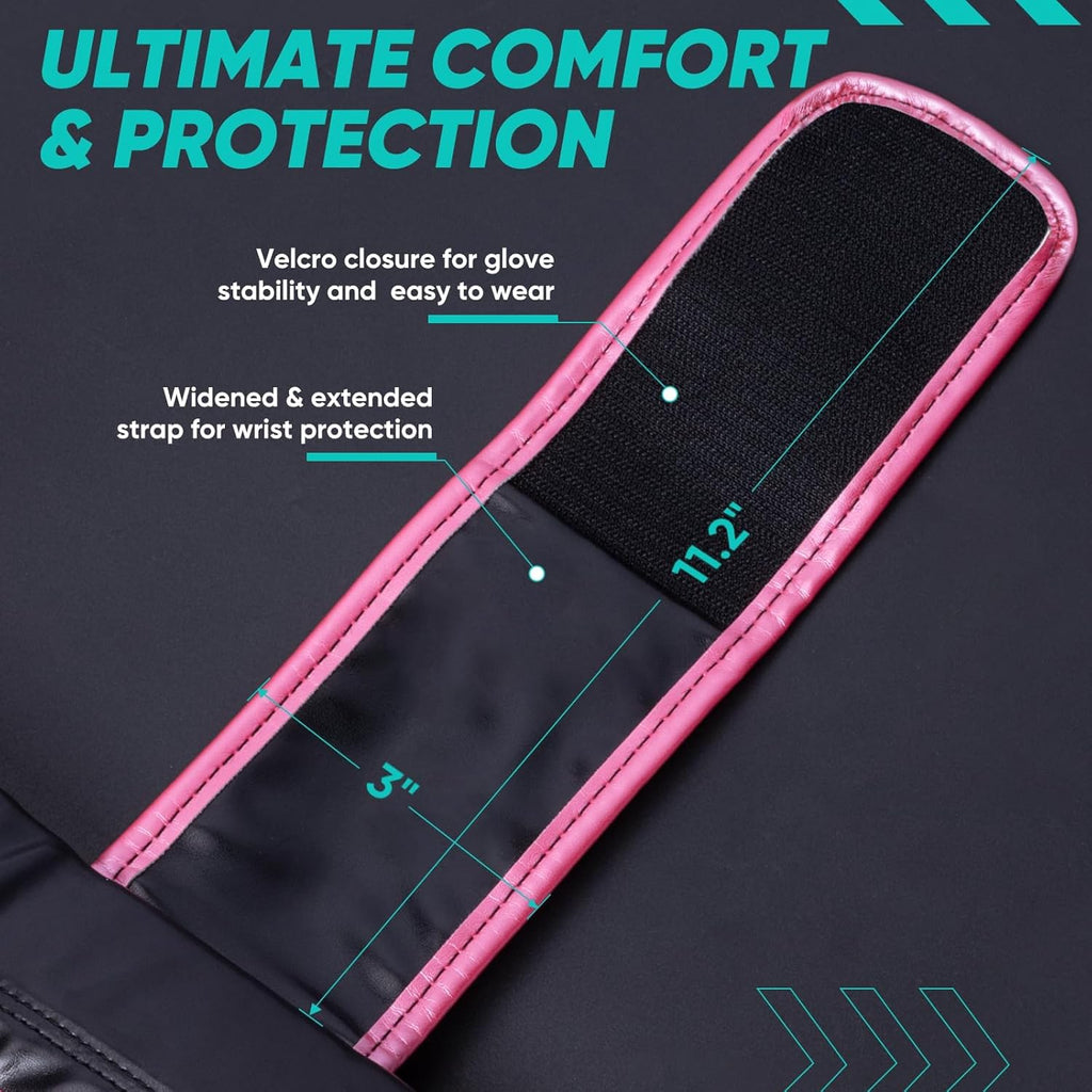 APEXUP Guantes de boxeo para hombres y mujeres, guantes de entrenam...