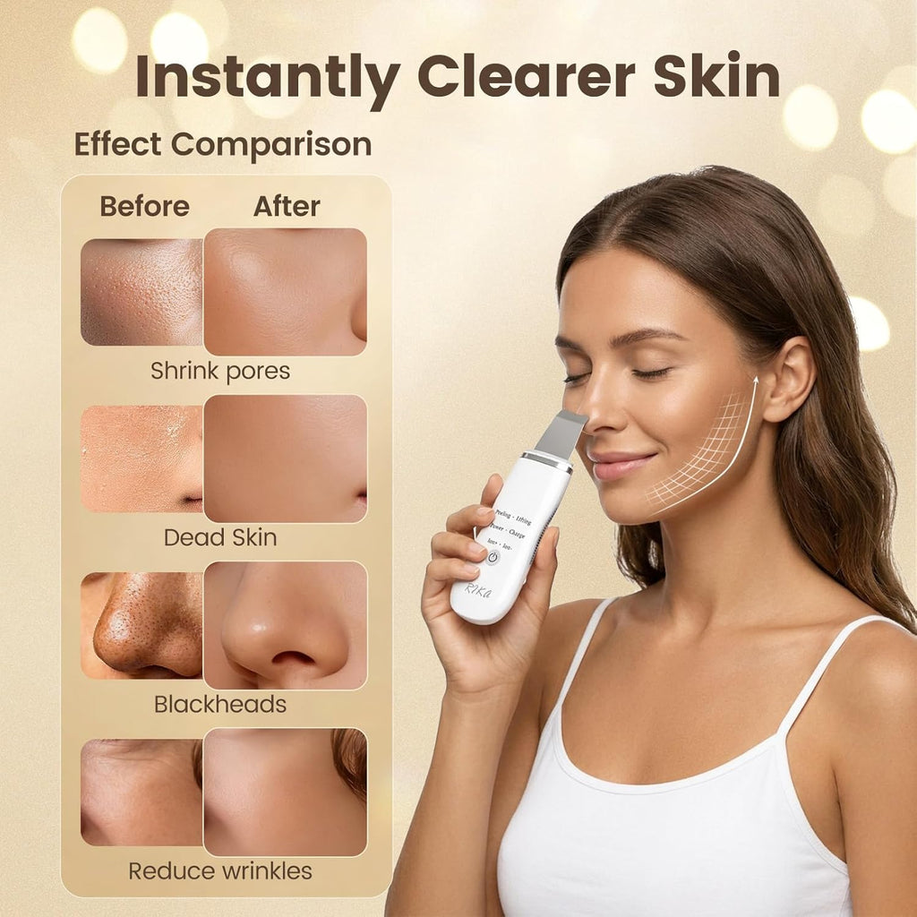 Rika Herramientas para el cuidado de la piel, espátula facial imper...