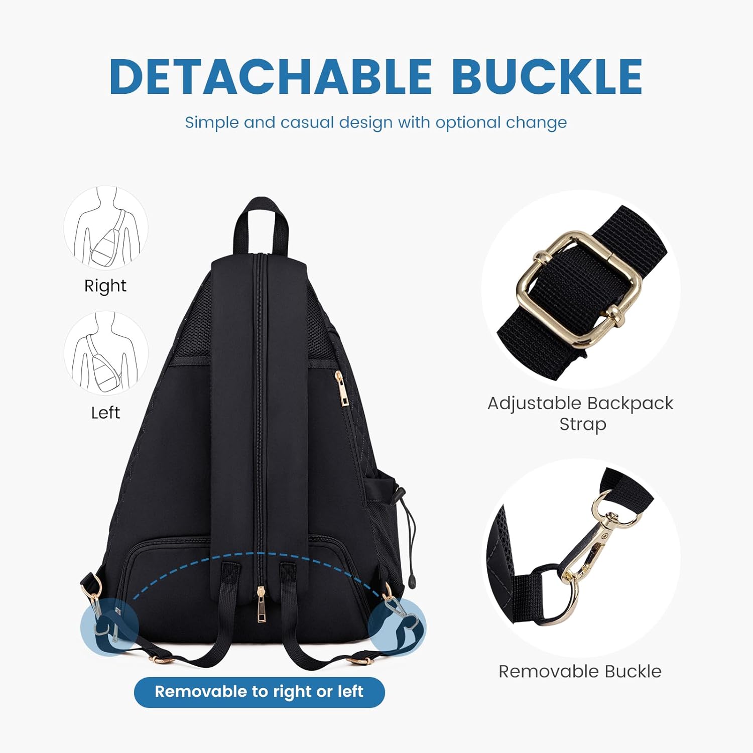 Mochila de pickleball para mujeres Sucipi - Bolsa cruzada con acolc...