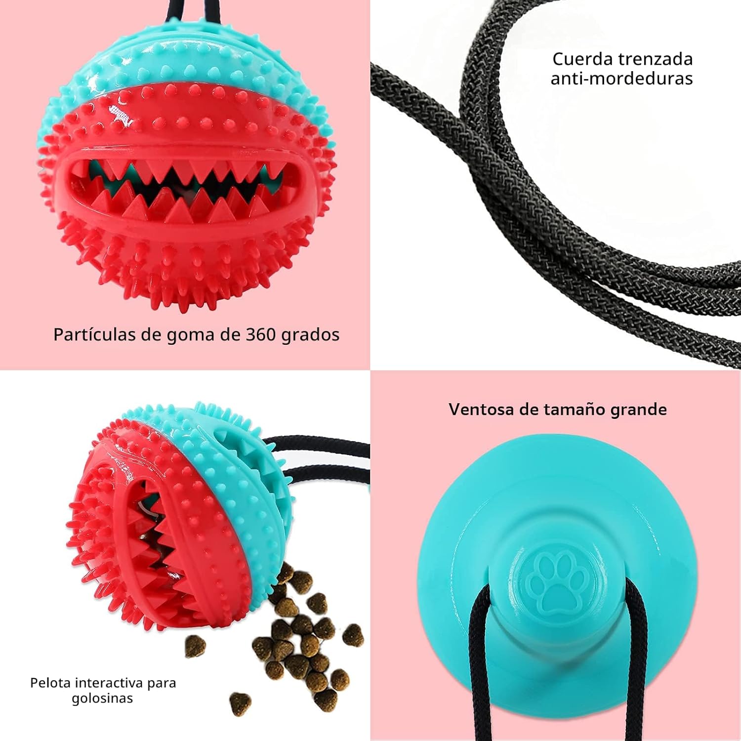 Askhald Juguetes para Perros Juguetes Masticables para Masticadores...