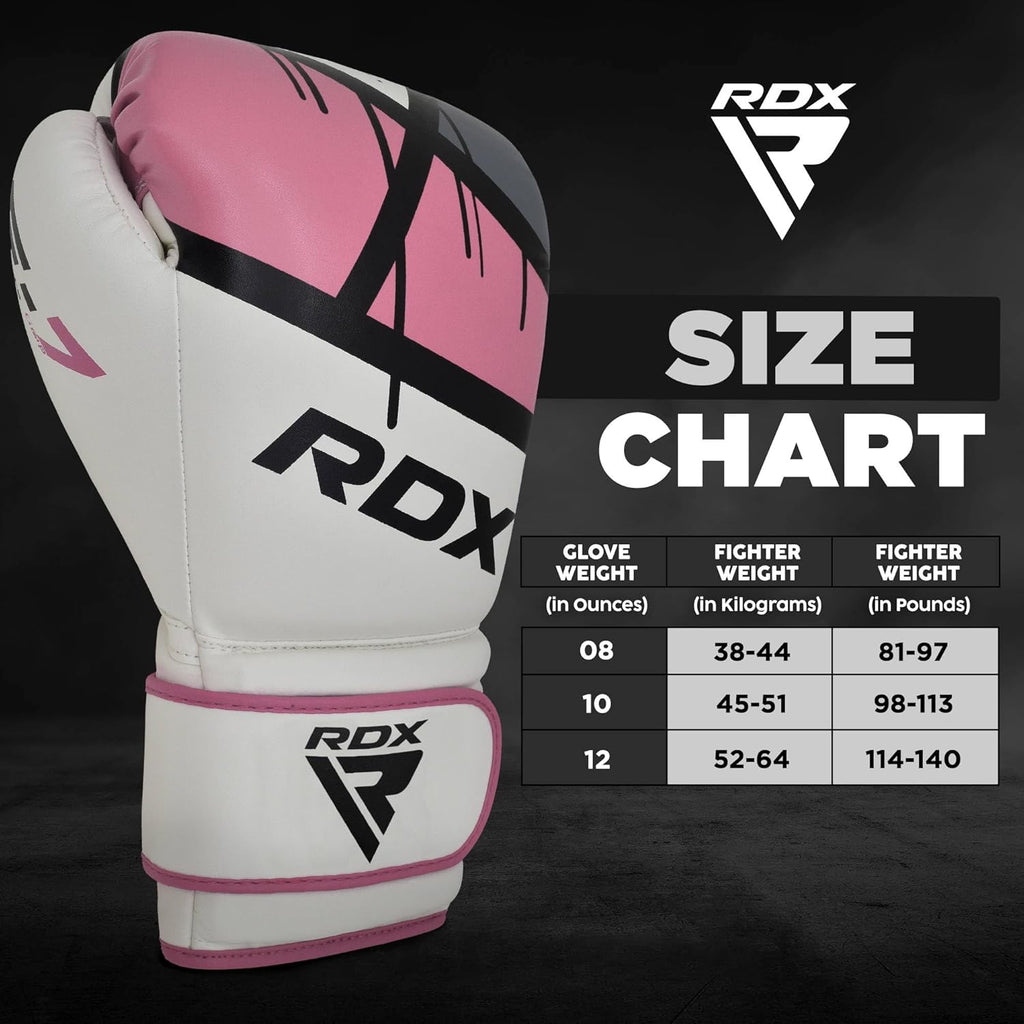 RDX Guantes de boxeo para mujer, para entrenamiento, Muay Thai Maya...
