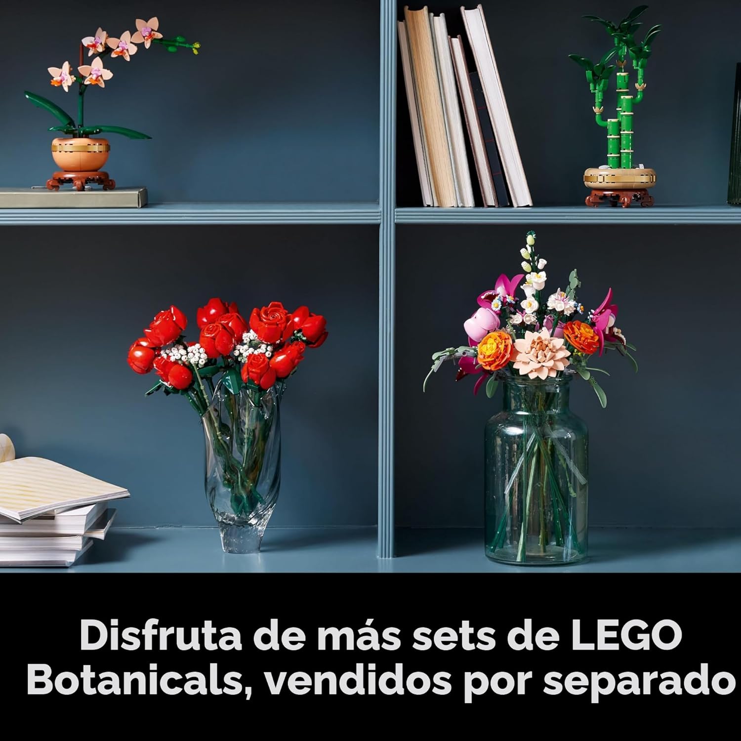 LEGO Botanicals Juego de Construcción de Ramo de Flores Rosas Bonit...