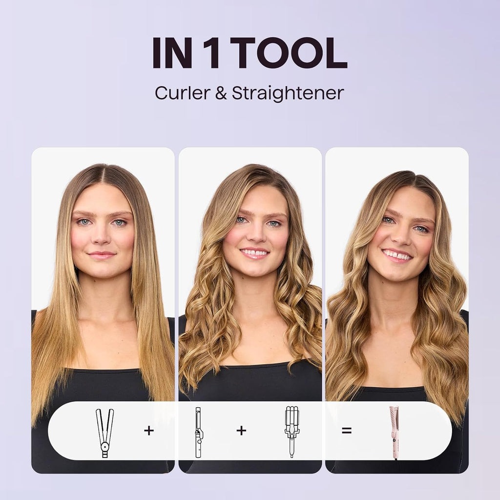 Wavytalk Airflow Styler Whirlwind Curl, alisador de cabello y rizad...