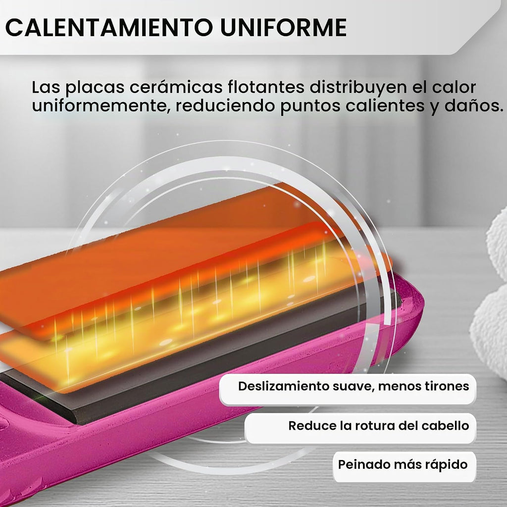 Plancha alisadora Herstyler. Plancha de cerámica Colorful Seasons,...