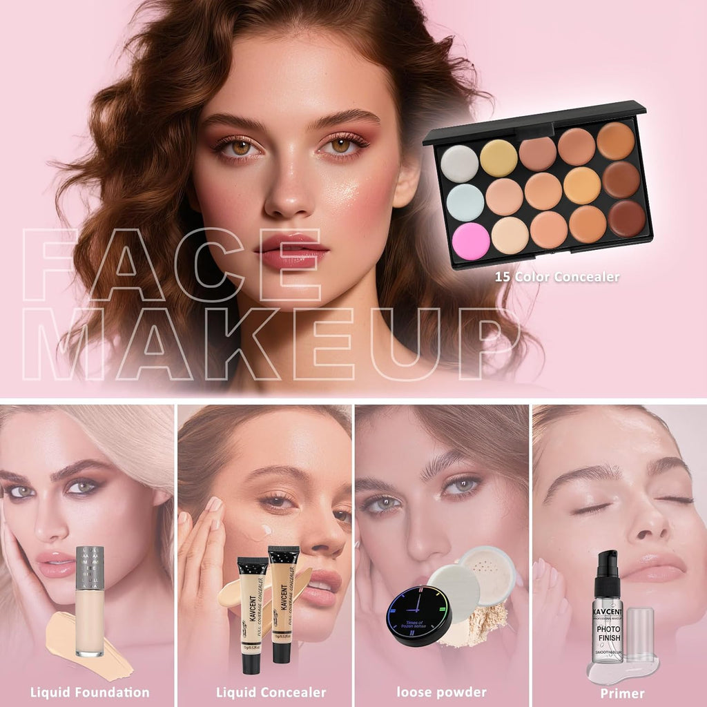 Kit de maquillaje para mujeres kit completo juego de maquillaje par...