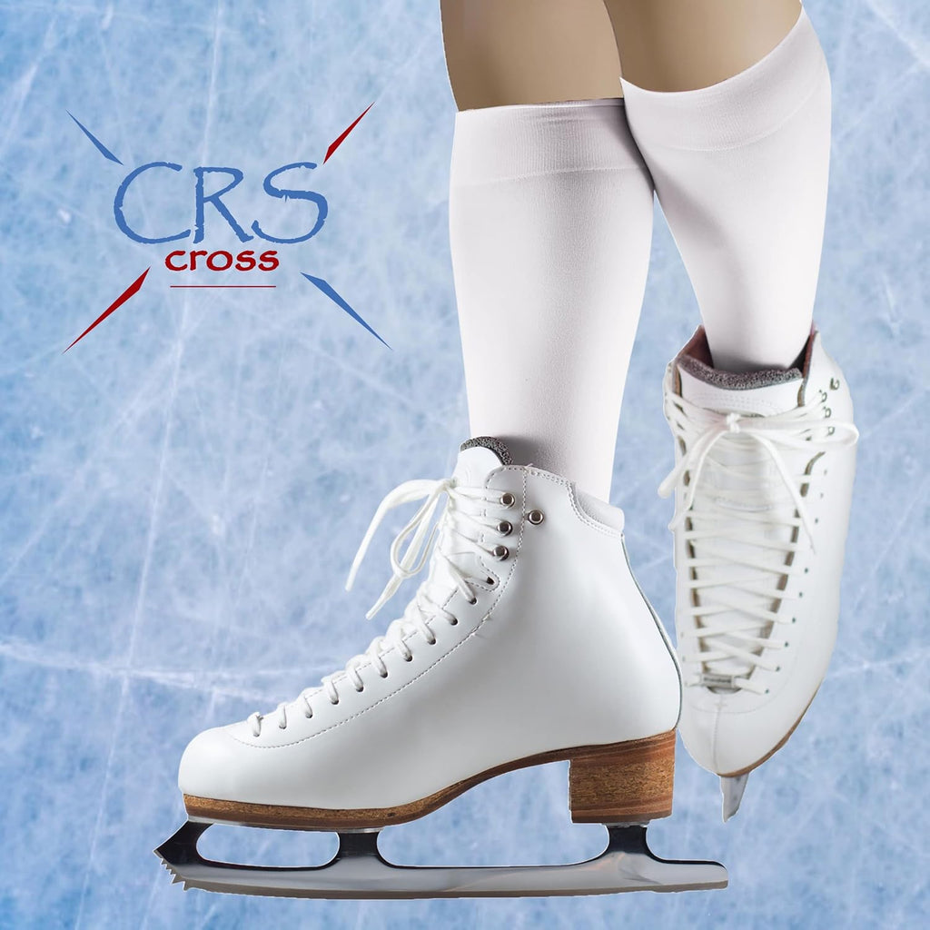 CRS Cross Calcetines de patinaje artístico. 2 pares de medias hasta...