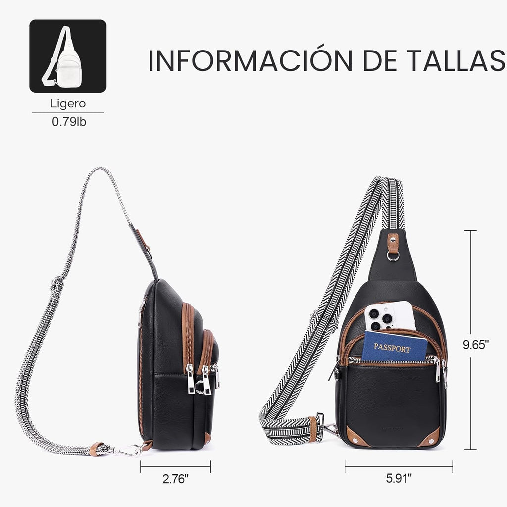 Lexiyat Bolsos de Cadera Antirrobo para Mujeres, Bolso de Pecho par...