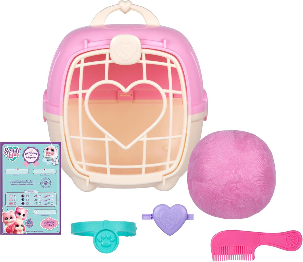SCRUFFALUVS Pink Surprise Pet, juguetes de peluche misteriosos, ani...