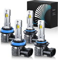 FTEVAR H11+9005 bombillas LED combo, 6000K blanco frío sin ventilad...