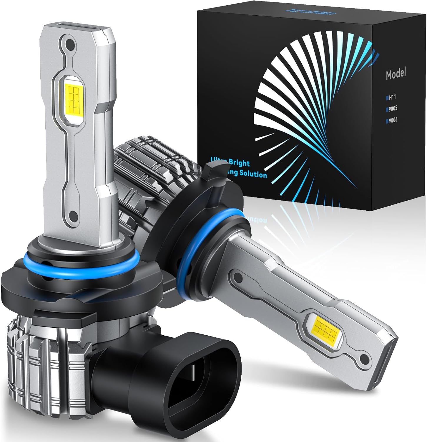 FTEVAR 9005\/HB3 Bombillas LED o 9005 Luces Antiniebla, 30000 lm 60...
