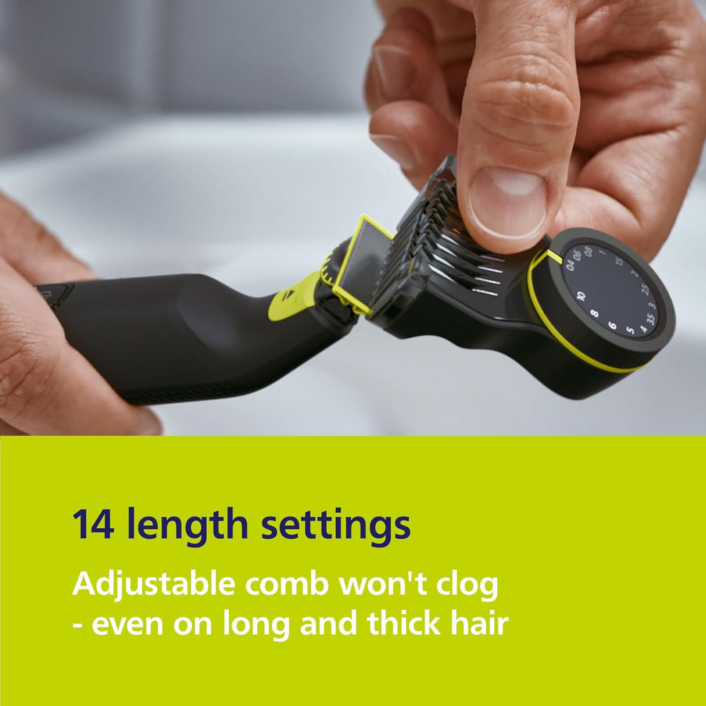 Philips Norelco OneBlade Pro 360 - Afeitadora eléctrica facial + cu...