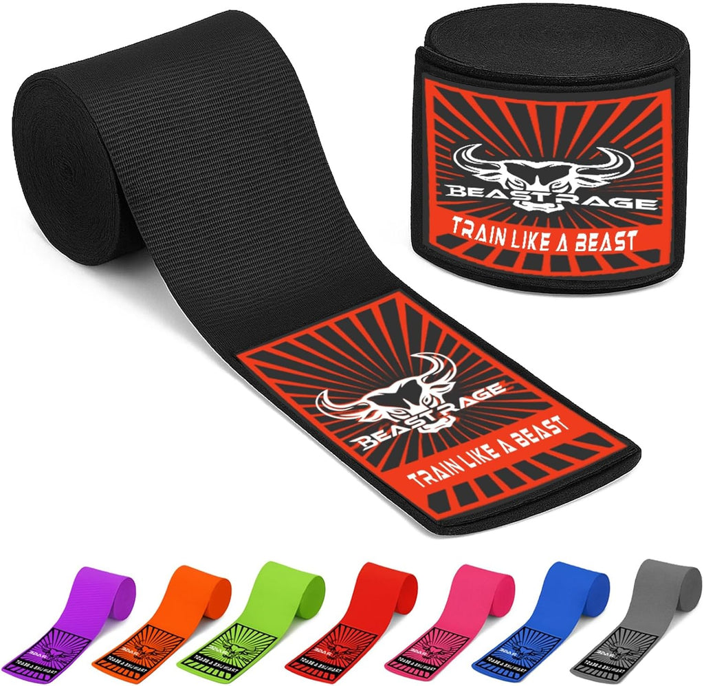BEAST RAGE Vendas para manos de boxeo para MMA Kickboxing, muñequer...