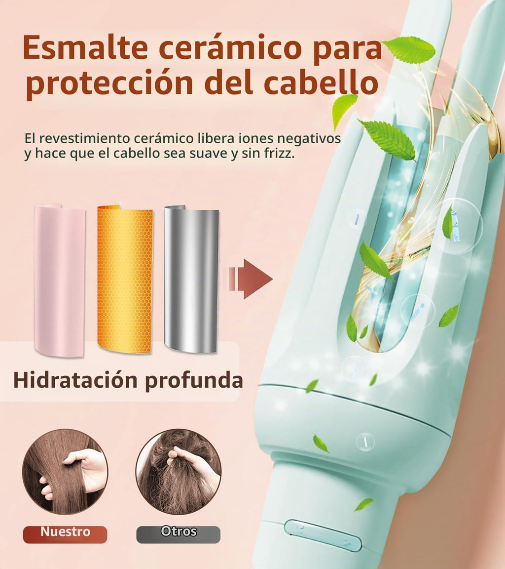 Rizador automático de pelo, rizador automático con 4 temperaturas y...