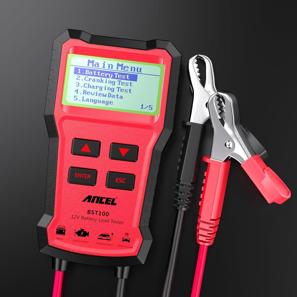 ANCEL BST100 - Probador de batería de coche de 12 V, 100-2000 CCA P...