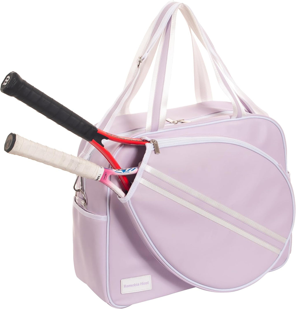 Remobia Hicol Bolso deportivo grande de piel sintética púrpura para...