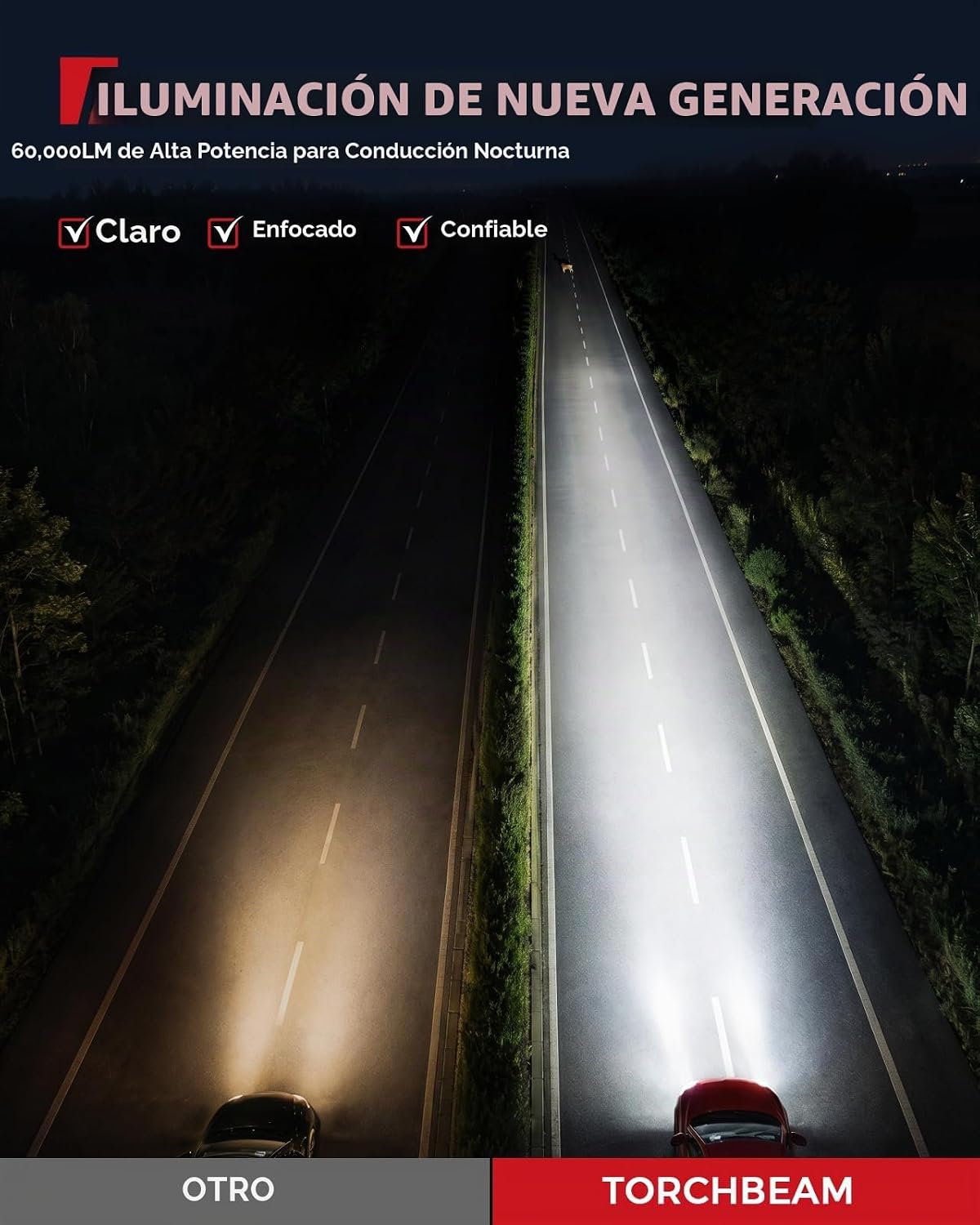 Torchbeam Bombillas HID D4S, 60000LM de brillo 6000K blanco frío, p...