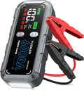Arrancador de batería de automóvil de 6000A, cargador rápido de 65W...