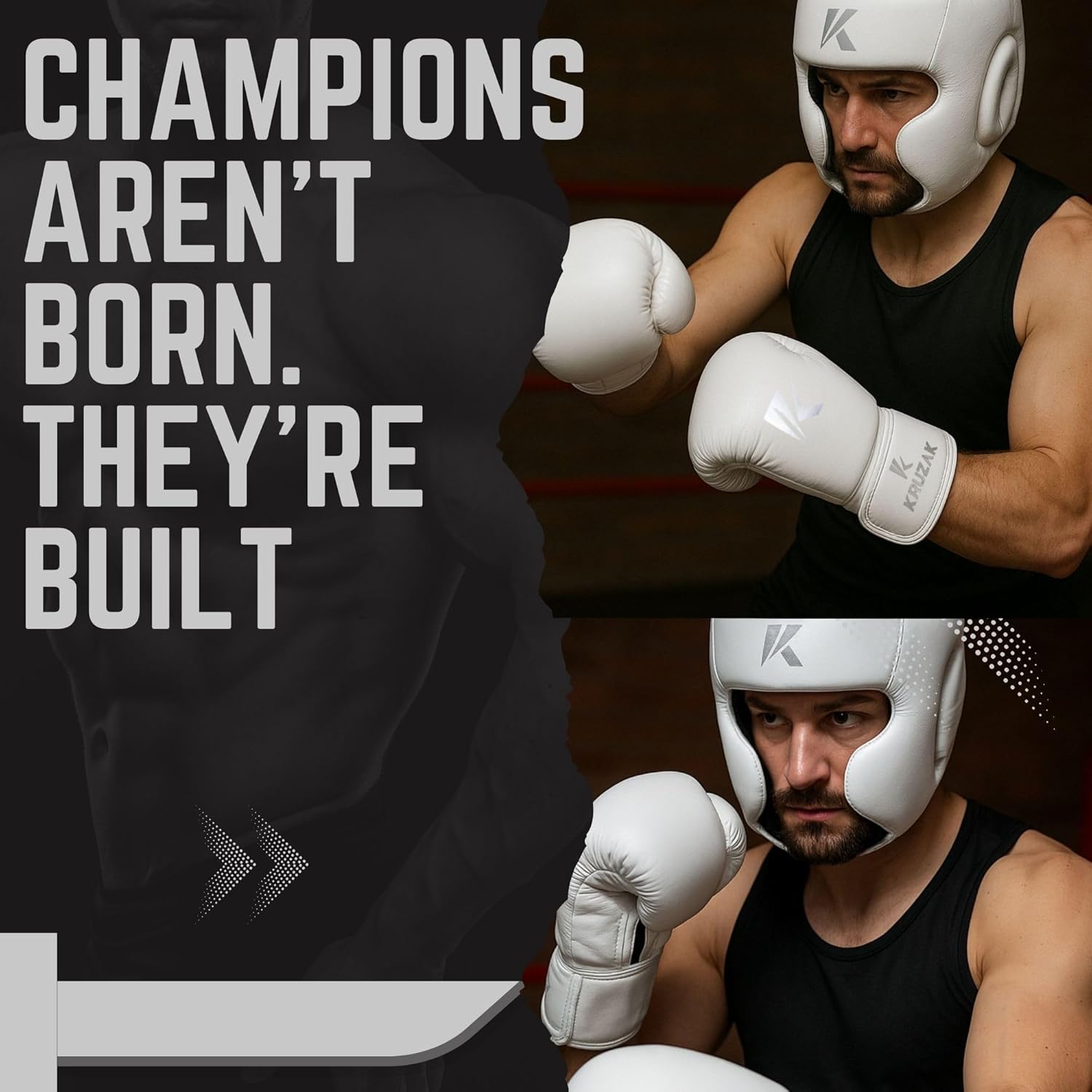 KRUZAK - Guantes de boxeo para hombres y mujeres, ideales para kick...
