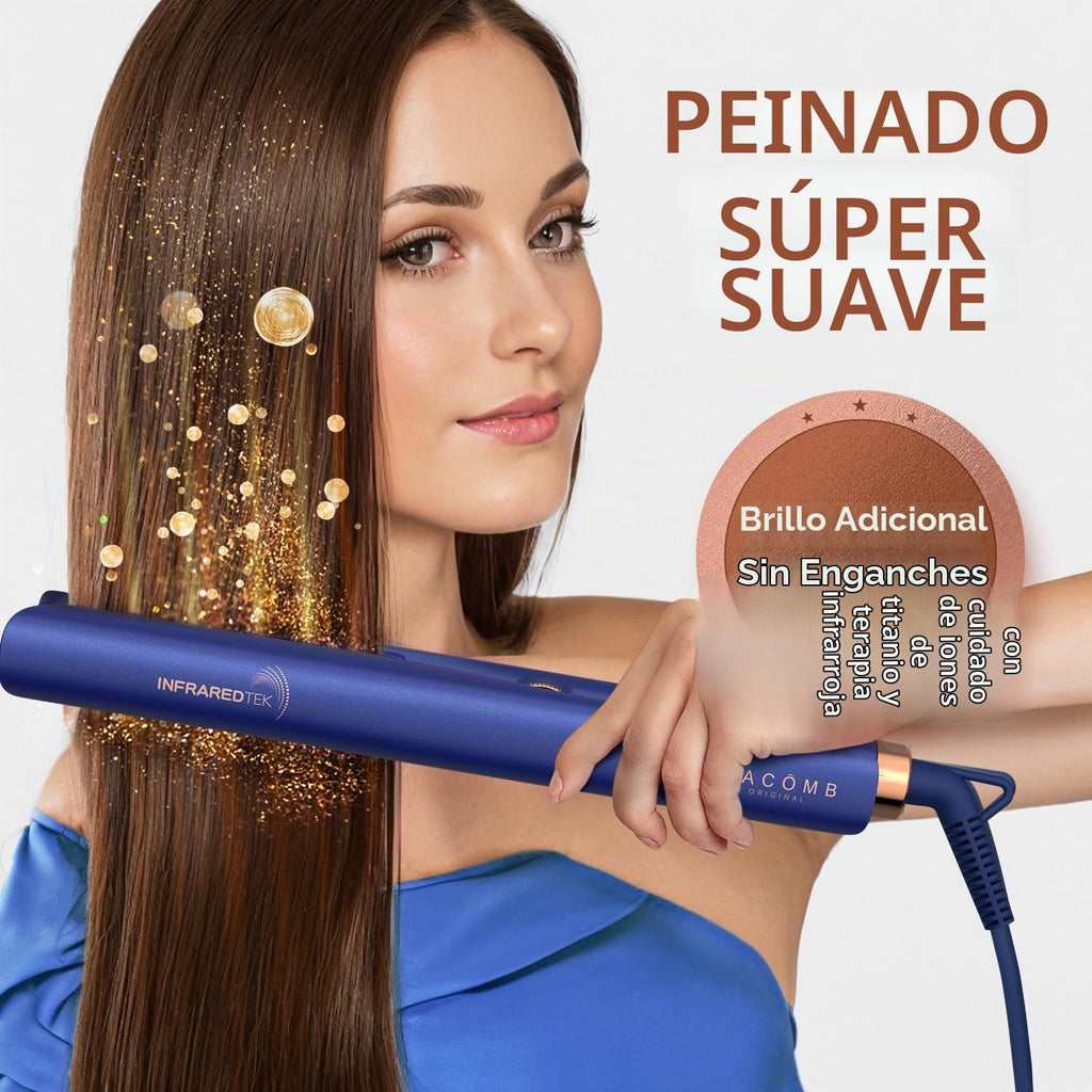 Plancha plana de titanio | MIRACOMB Plancha alisadora profesional c...
