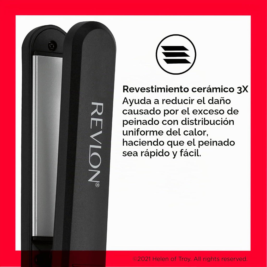 REVLON Perfect Heat Plancha plana de cerámica, platos de 1 pulgada...