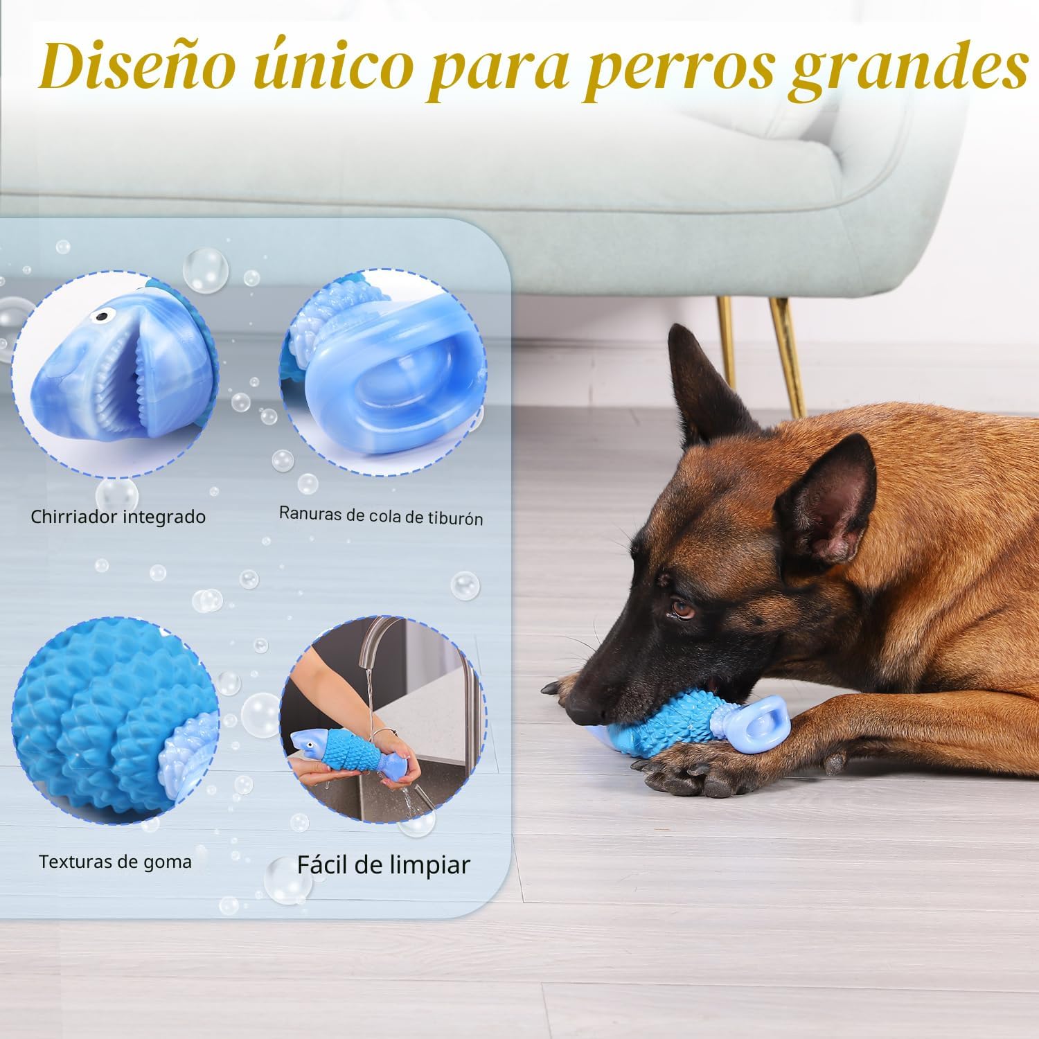 WinTour - Juguetes resistentes para perros para masticadores agresi...