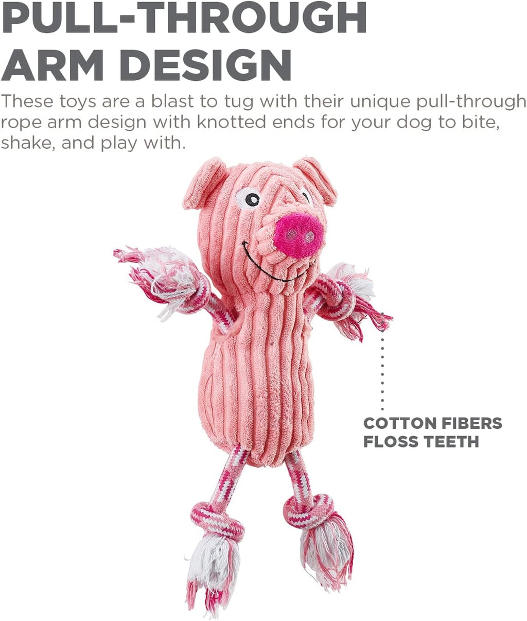 Outward Hound Ranch Roperz - Juguete de peluche chillón para perro,...