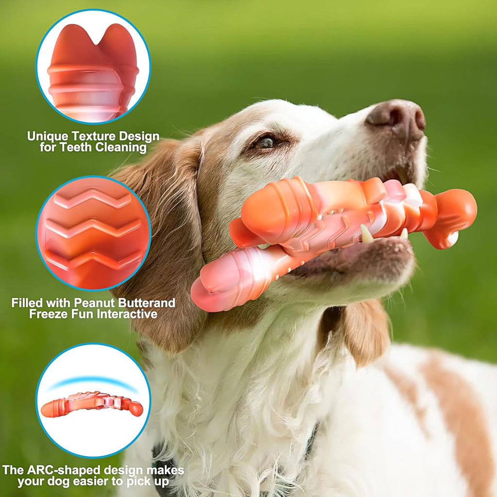 NEZIN Juguetes masticables para perros, juguetes indestructibles pa...