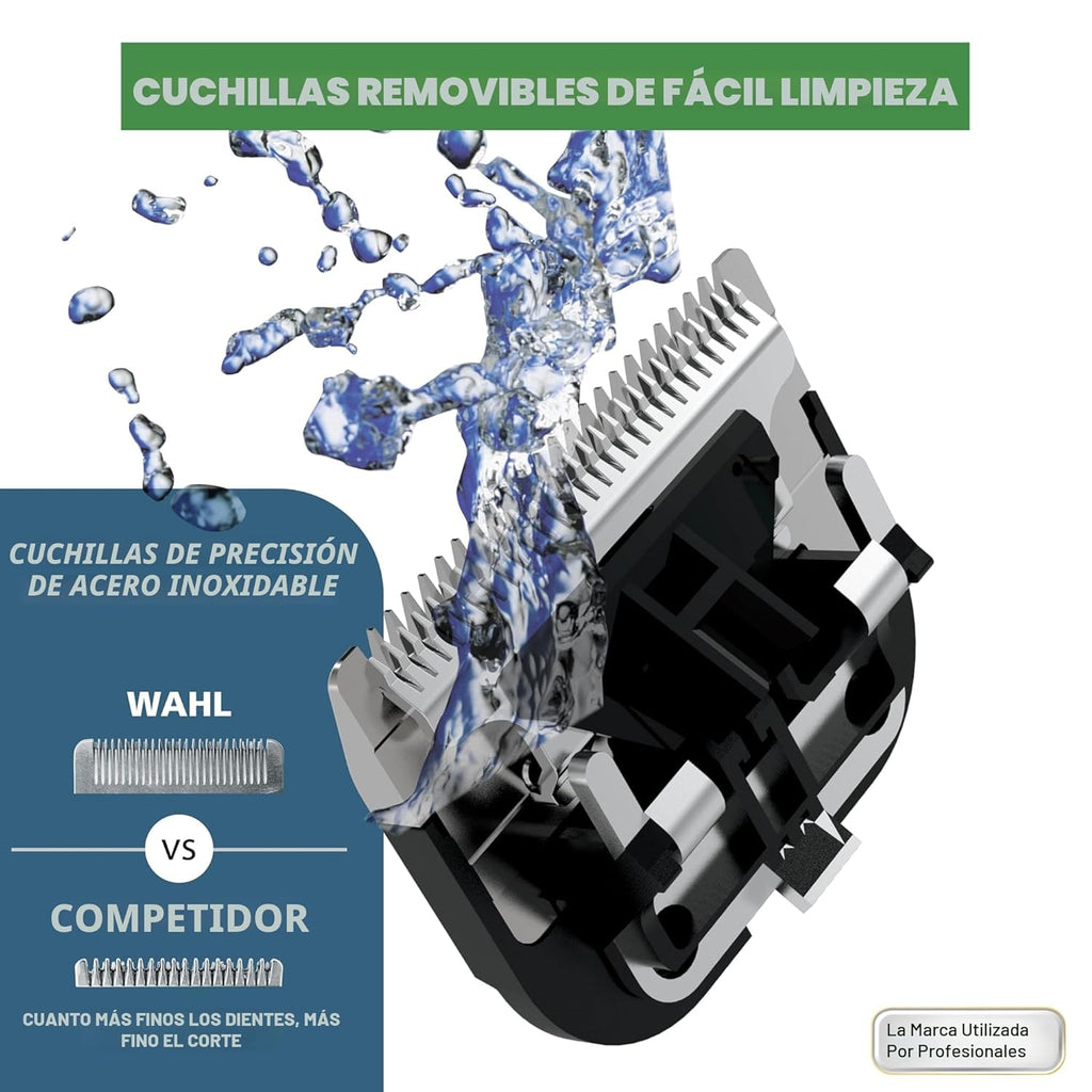 Wahl Clipper - Kit recargable con cable\/inalámbrico para cortar y...