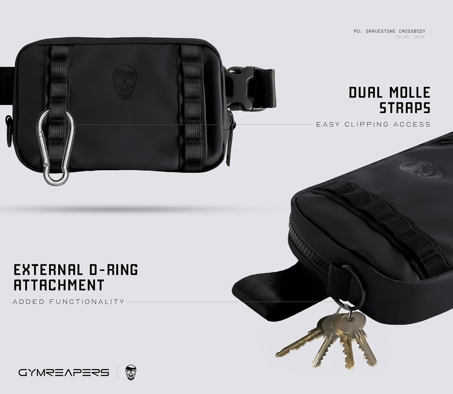 Gymreapers Bolsos cruzados pequeños de viaje para hombres y mujeres...