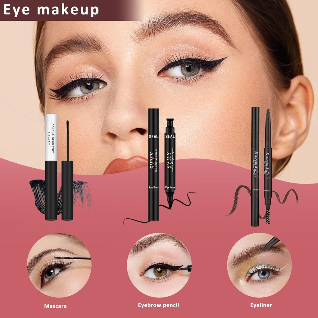 Juego de maquillaje para mujeres, kit completo de maquillaje para a...