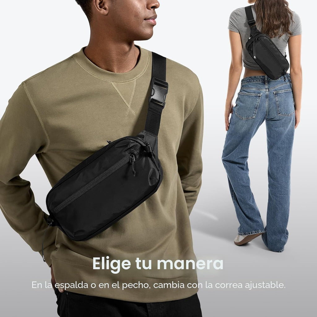 tomtoc Bolso de 1.5L-3.5L con bloqueo RFID, mochila cruzada minimal...