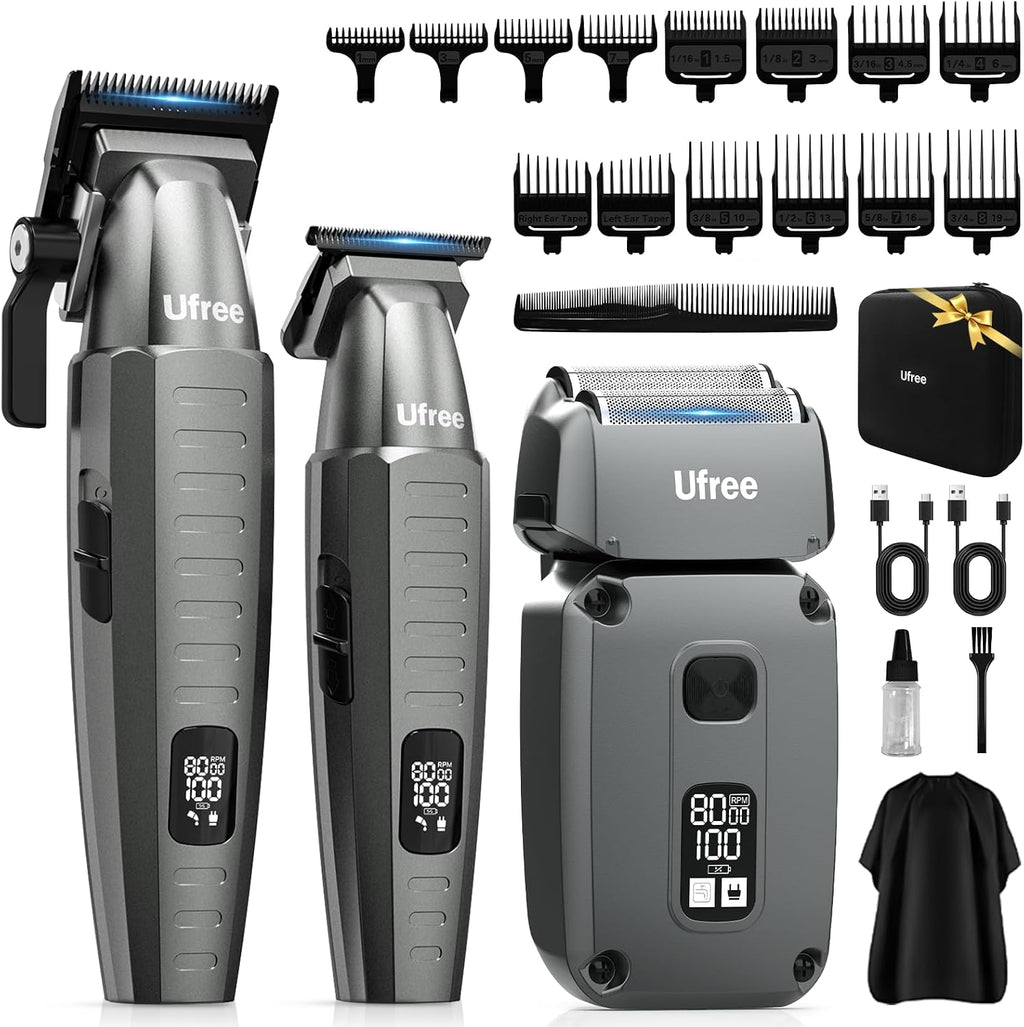 Ufree - Cortapelo para hombres profesional, recortador de barba y a...