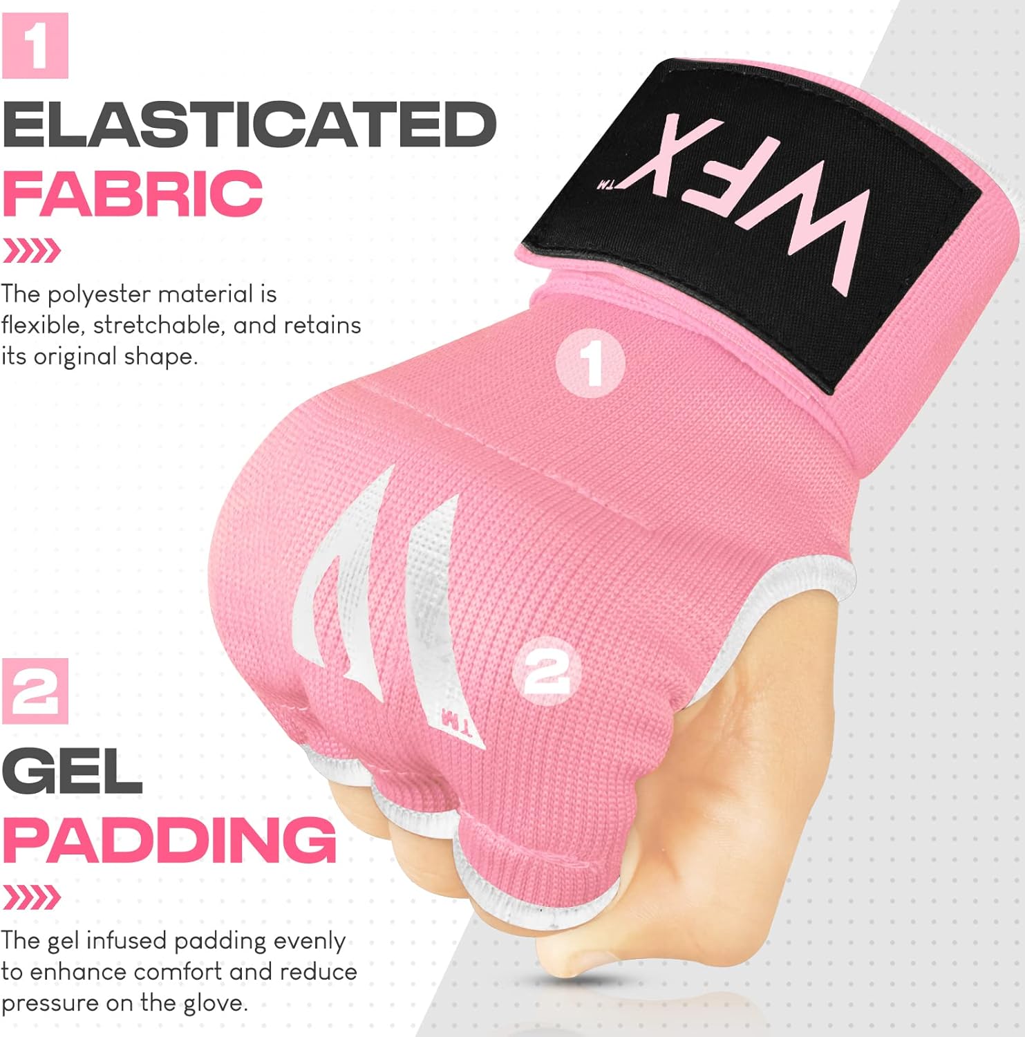 WFX - Guantes de mano para niños y jóvenes de boxeo, interiores, co...