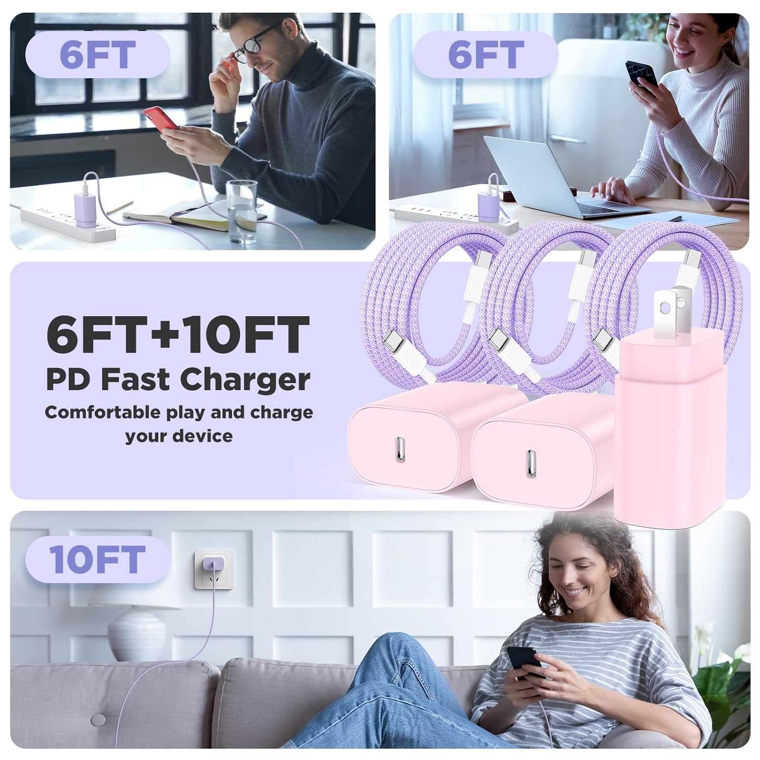 Hzevn 25W USB C Super Fast Charging Charger for Samsung Galaxy Phon...