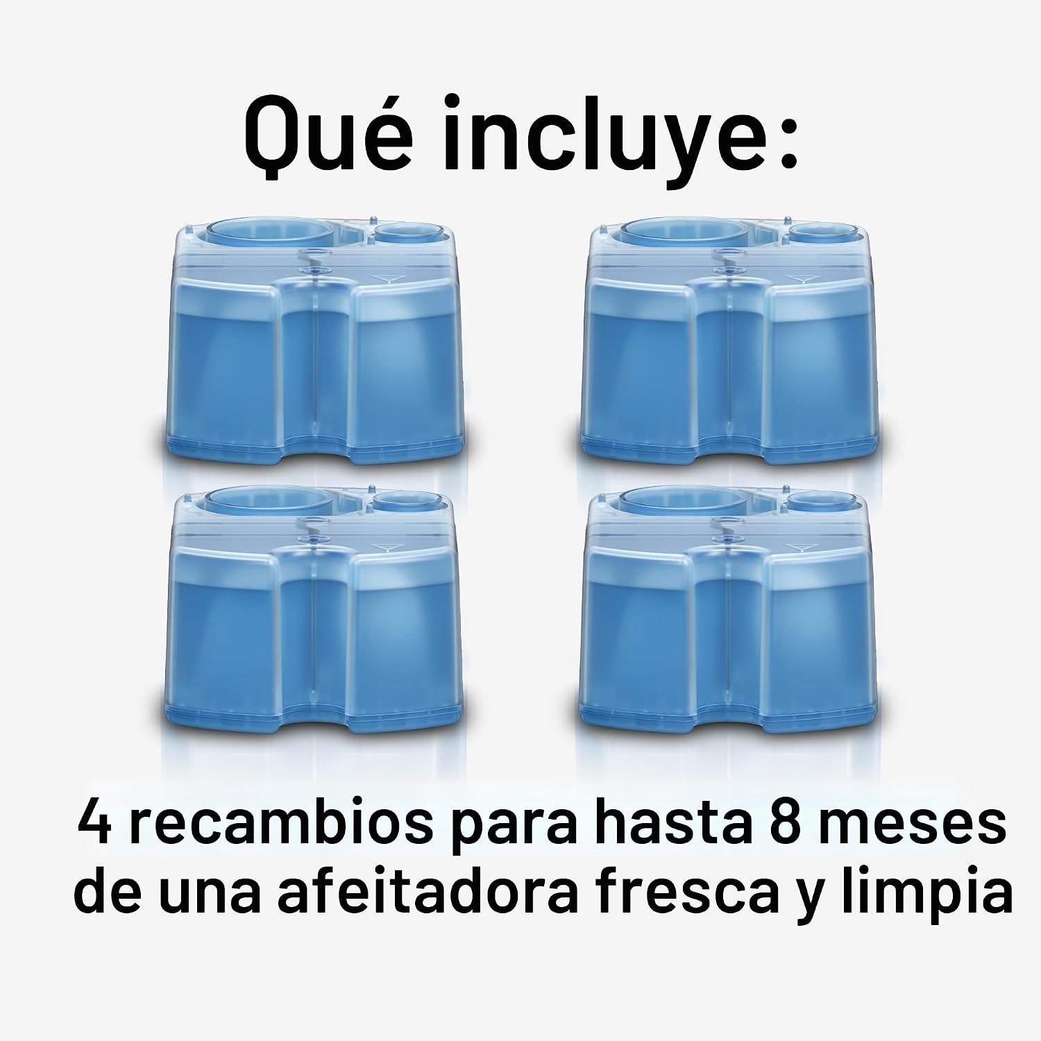 Braun - Cartuchos de recambio CCR, 4 unidades, cartuchos Clean & Renew