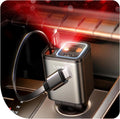 LISEN Cargador de coche retráctil Starlight 4 en 1, adaptador de ci...