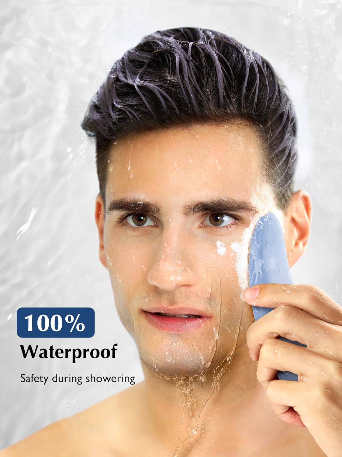 COSLUS Cepillo de Limpieza Facial de Silicona Depurador Facial: IPX...
